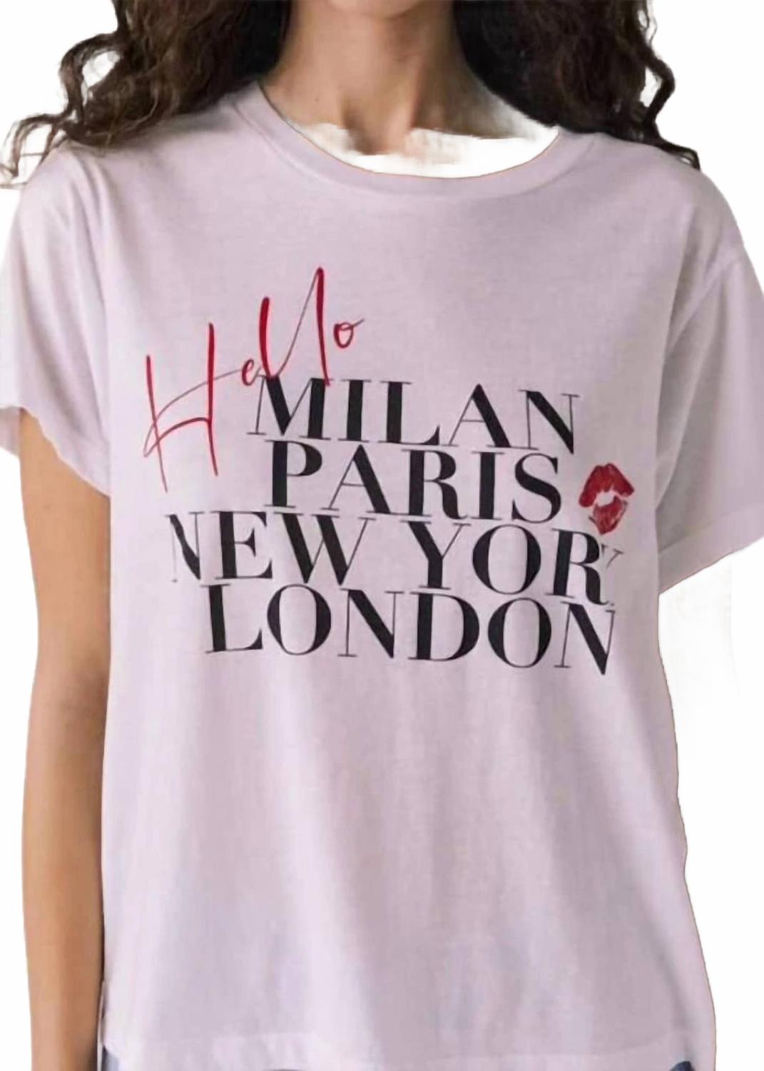 

Футболка с коротким рукавом Hello Destinations белого цвета Chaser, белый