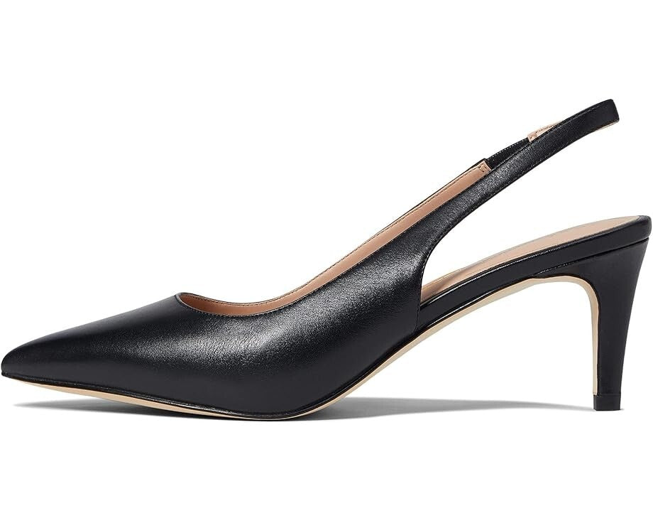 Женские туфли-лодочки Cole Haan Vandam W26827 на каблуках, черные, кожаные, с открытой пяткой, ZOGG591 — фото 2