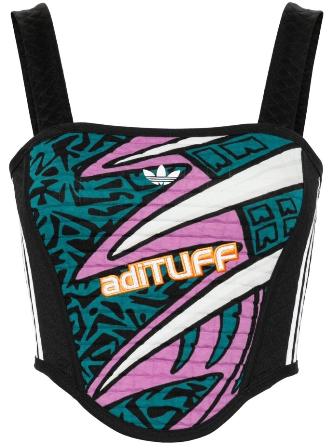 

Adidas укороченный топ-корсет, черный