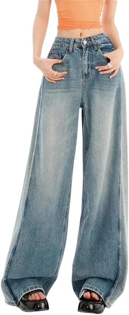 Джинсы свободные, Women, Extended Lenght