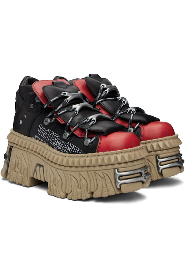 Новые кеды на платформе New Rock Edition Vetements, мультиколор — фото 4