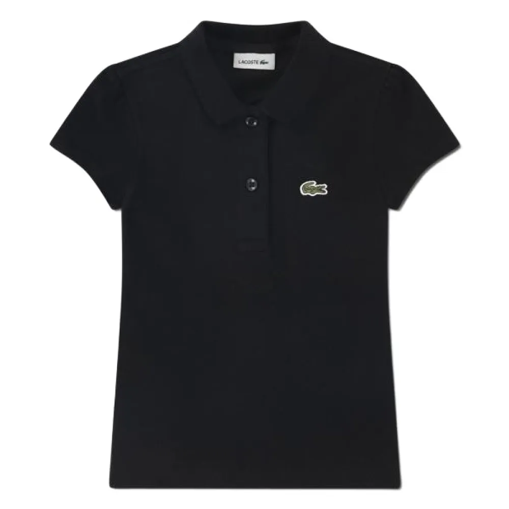 

Поло с коротким рукавом Lacoste Kids 447026, черный