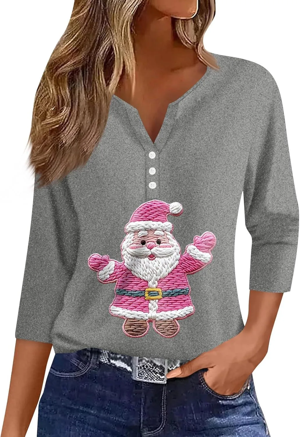 

Рождественский свитшот для женщин Loose Fit Holiday Pullover Winter Long Sleeve Lightweight Xmas Print FQZWONG