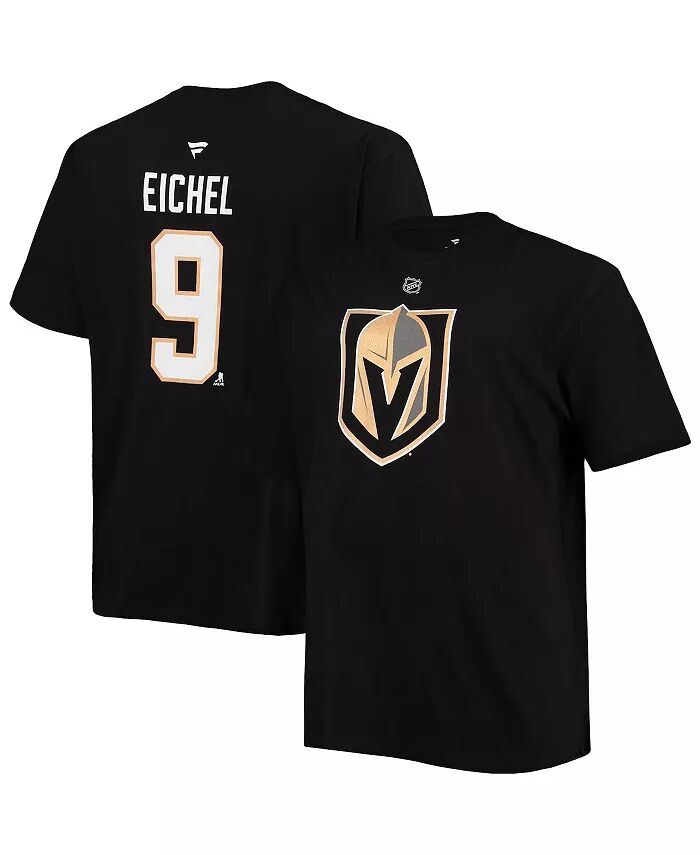

Мужская футболка Jack Eichel Black Vegas Golden Knights Big and Tall с именным номером Fanatics