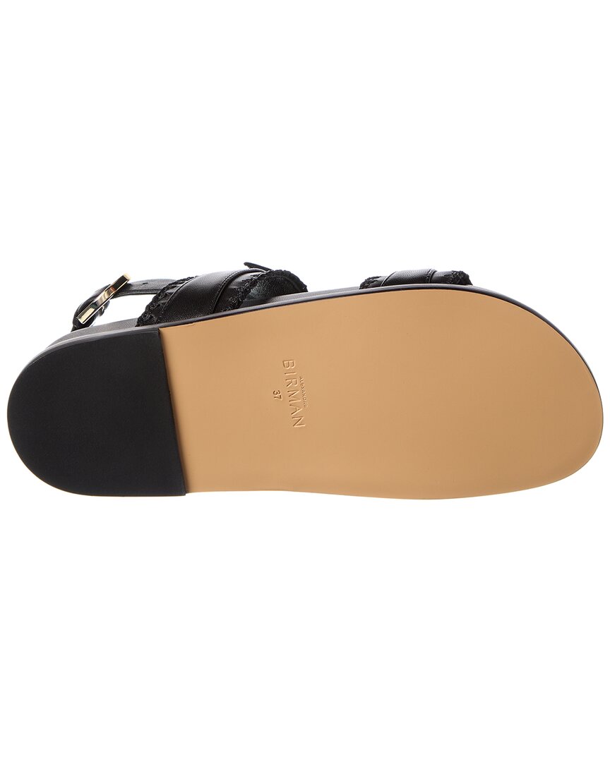 Alexandre Birman Regina Sport Leather Sandal, черный — фото 4