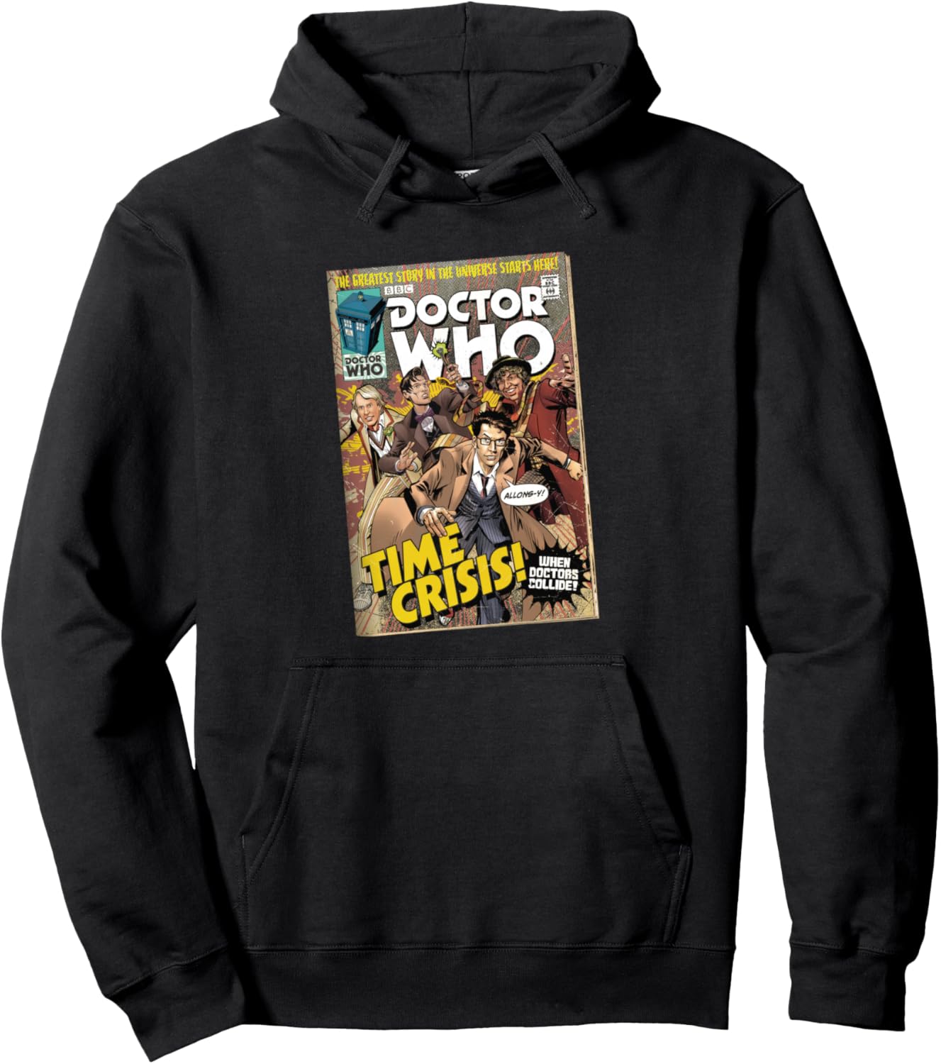 

Худи с принтом «Doctor Who Comic Time Crisis 60th Anniversary Sci-Fi Fan Hoodie», черное, Черный, Худи с принтом «Doctor Who Comic Time Crisis 60th Anniversary Sci-Fi Fan Hoodie», черное