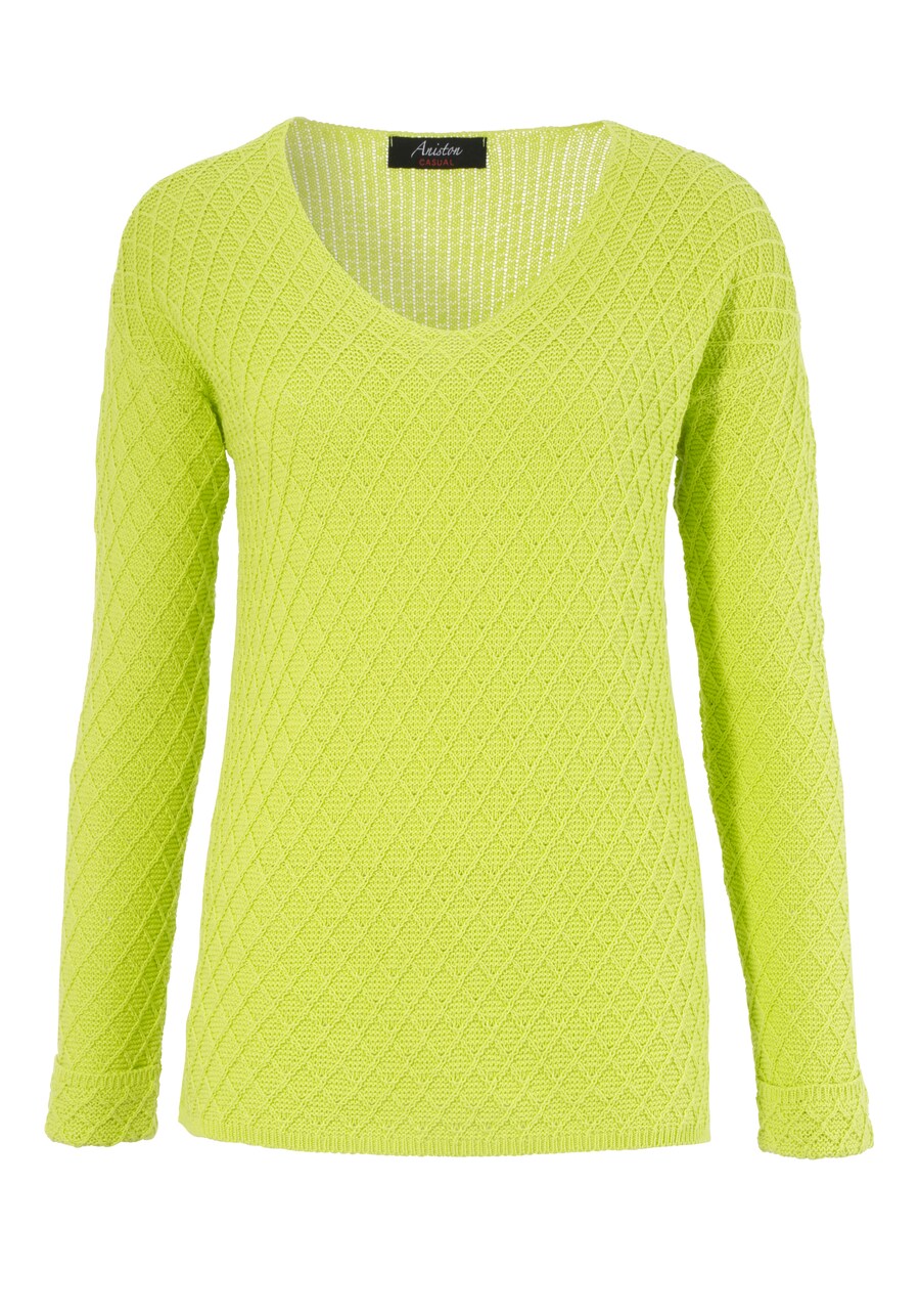 

Тонкий вязаный свитер Aniston CASUAL Sweater, цвет limone