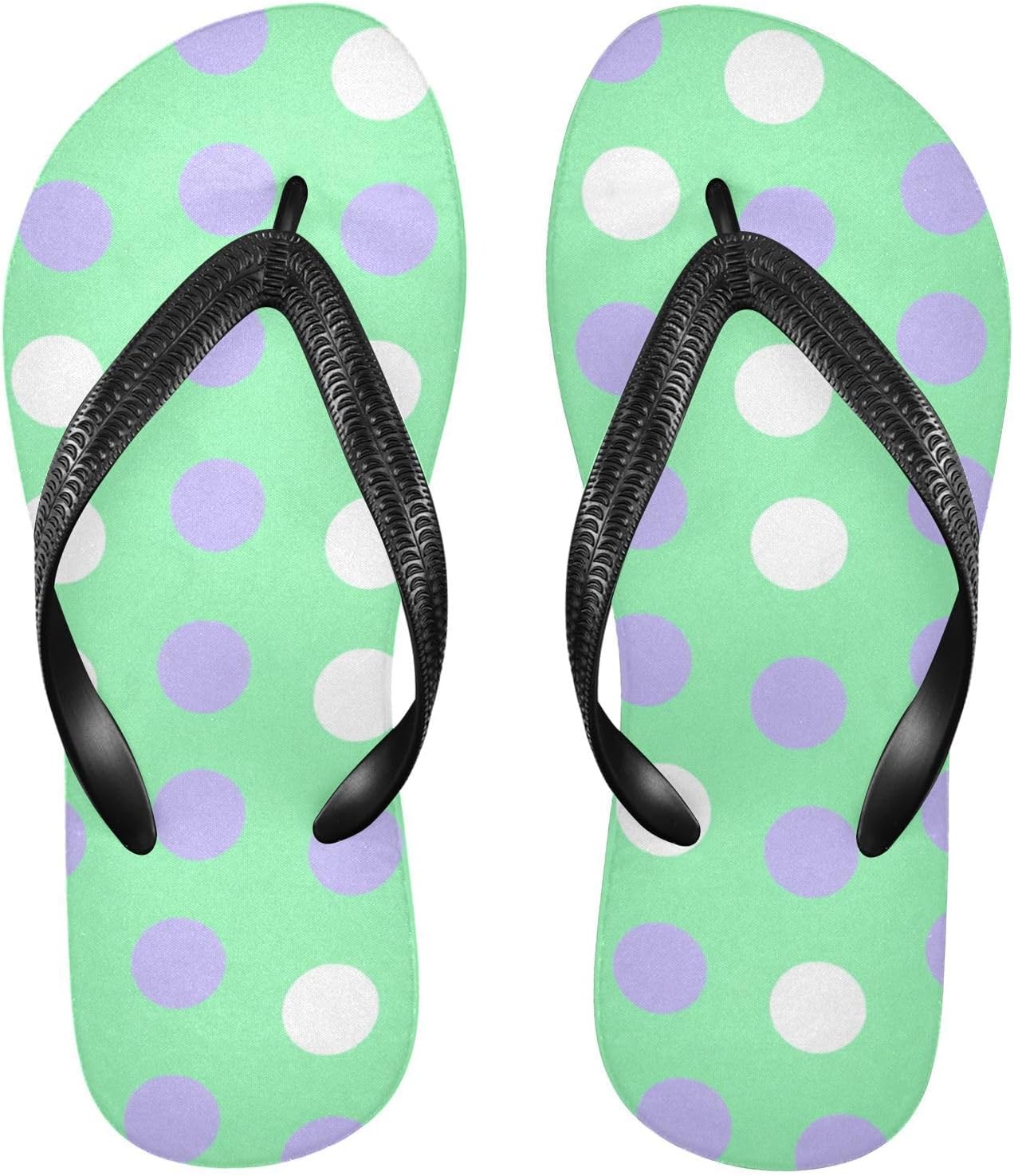 

Женские и мужские пляжные шлепанцы с зеленой круговой точкой, резиновые нескользящие летние тапочки Sinestour