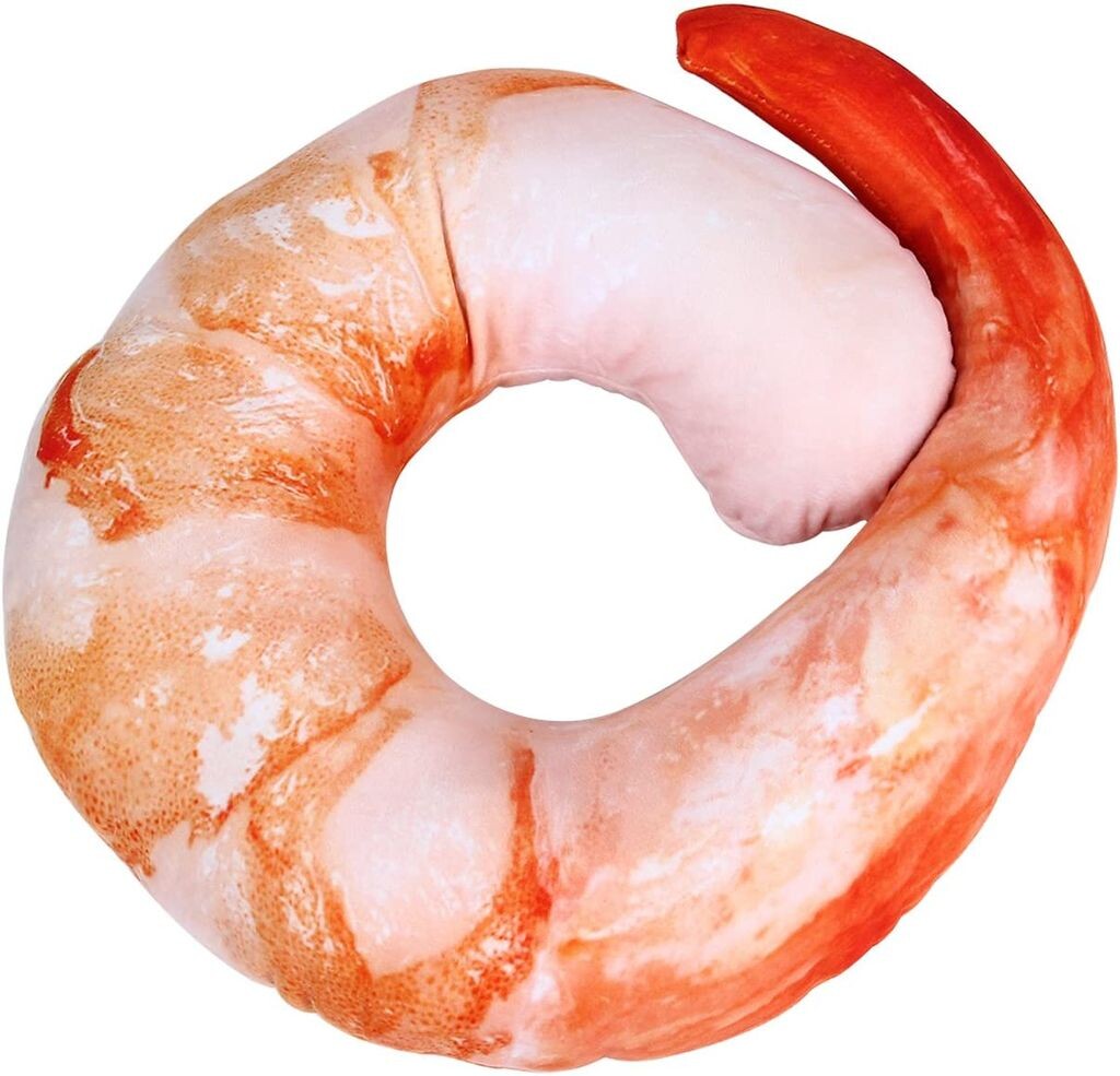 

1 шт. креативная U-образная подушка с креветками для шеи, аксессуары для сна, мясо креветок Zldsjffj