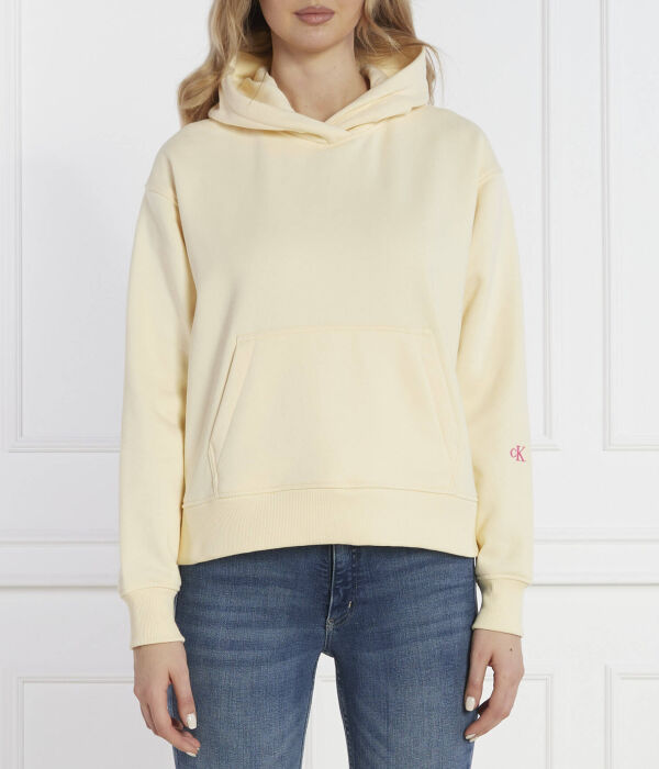 

Толстовка женская Calvin Klein Jeans короткая, экрю