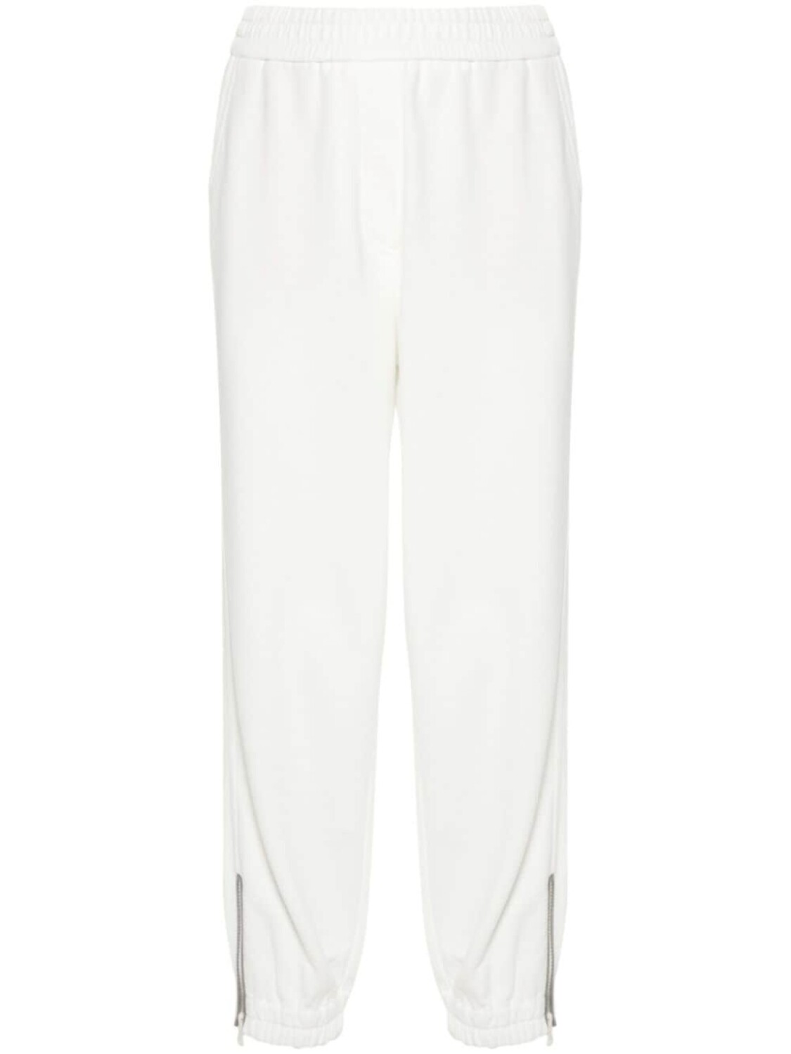 

Brunello Cucinelli спортивные брюки с декором Monili, белый