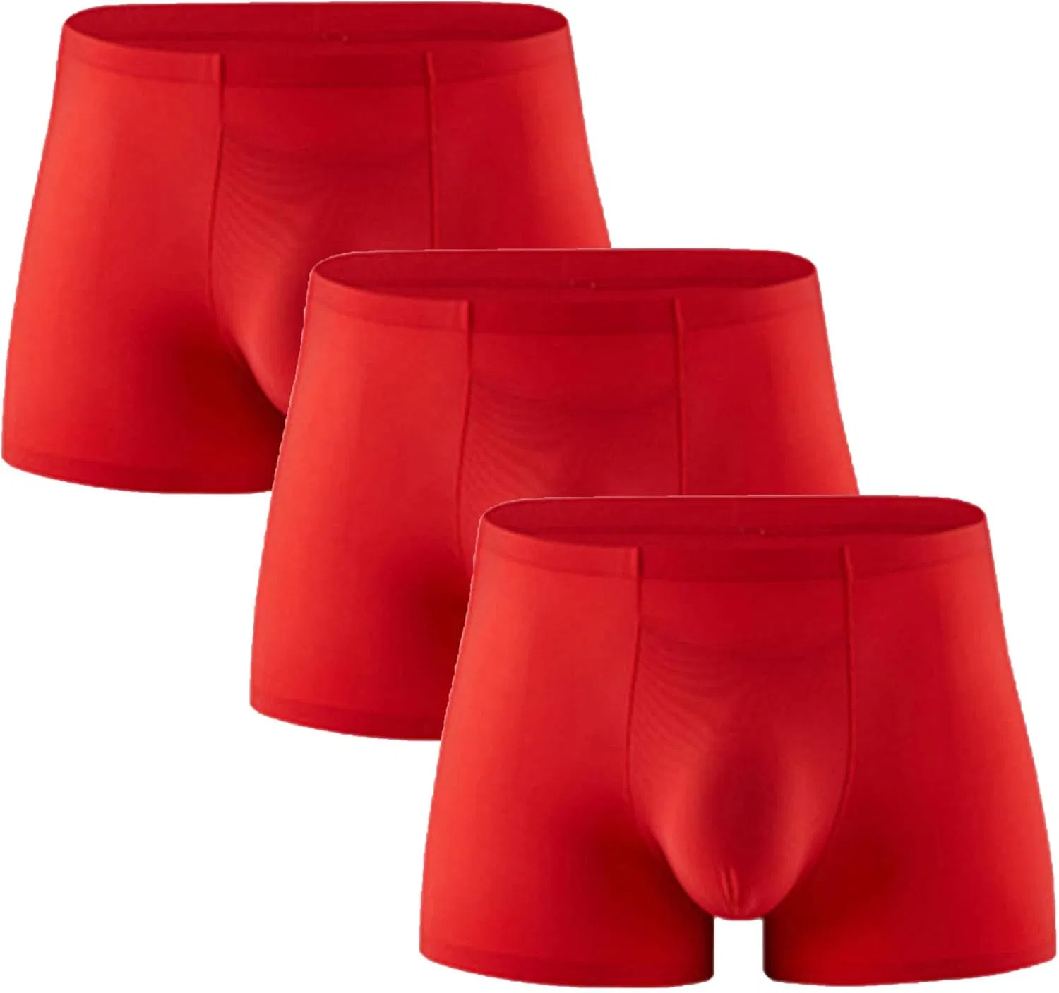 Трусы боксеры спортивные, Red 3pc
