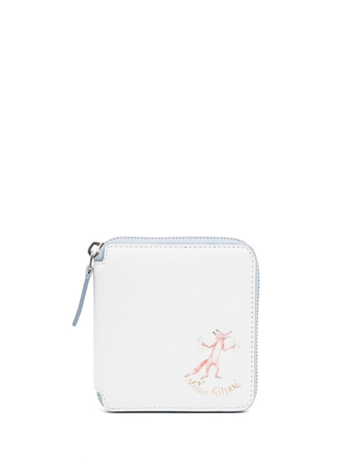 

Кошелек с круговой молнией Maison Kitsuné, белый