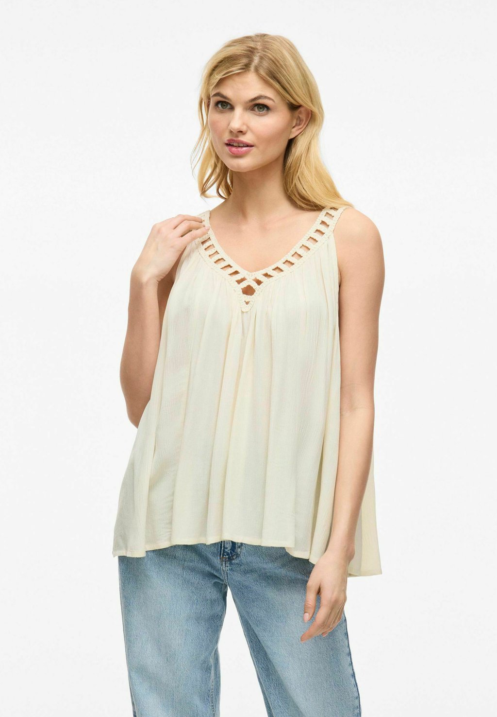 

Топ V-AUSSCHNITT - Blouse VILA, белый