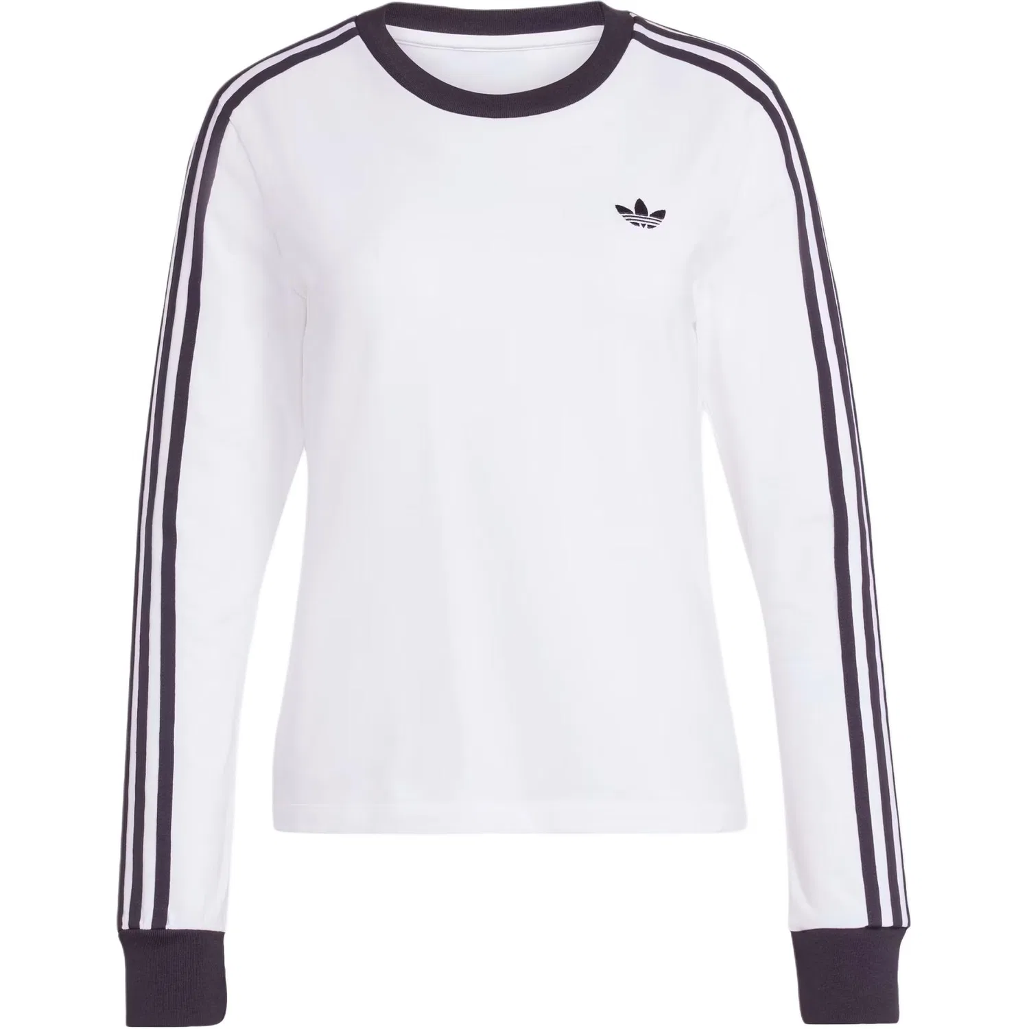 Футболка с тремя полосками Adidas Originals белая/черная
