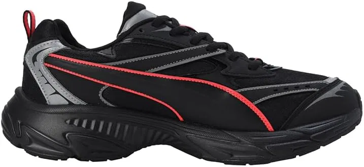 Кроссовки PUMA Morphic Reflective, черно-красные — фото 4
