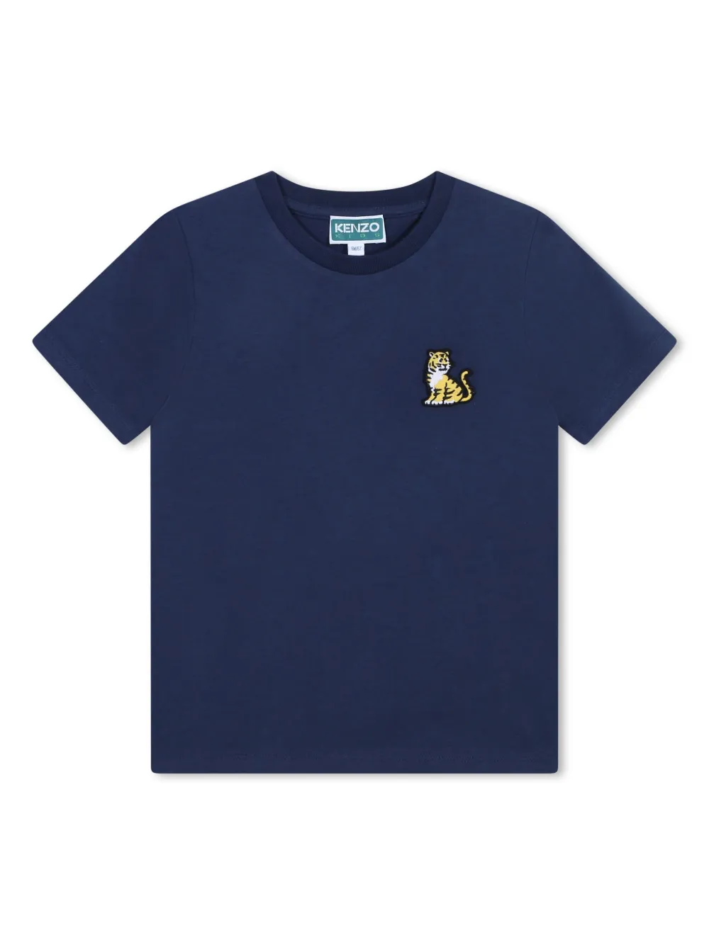

Футболка с аппликацией Kenzo Kids, синий