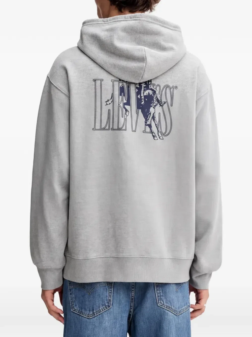 Толстовка с вышивкой логотипа Levi's, серый — фото 3