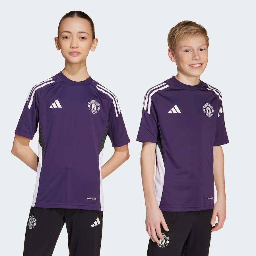 Футболка Performance ADIDAS PERFORMANCE Manchester United Tiro 25 Competition, Blackberry — фото 3