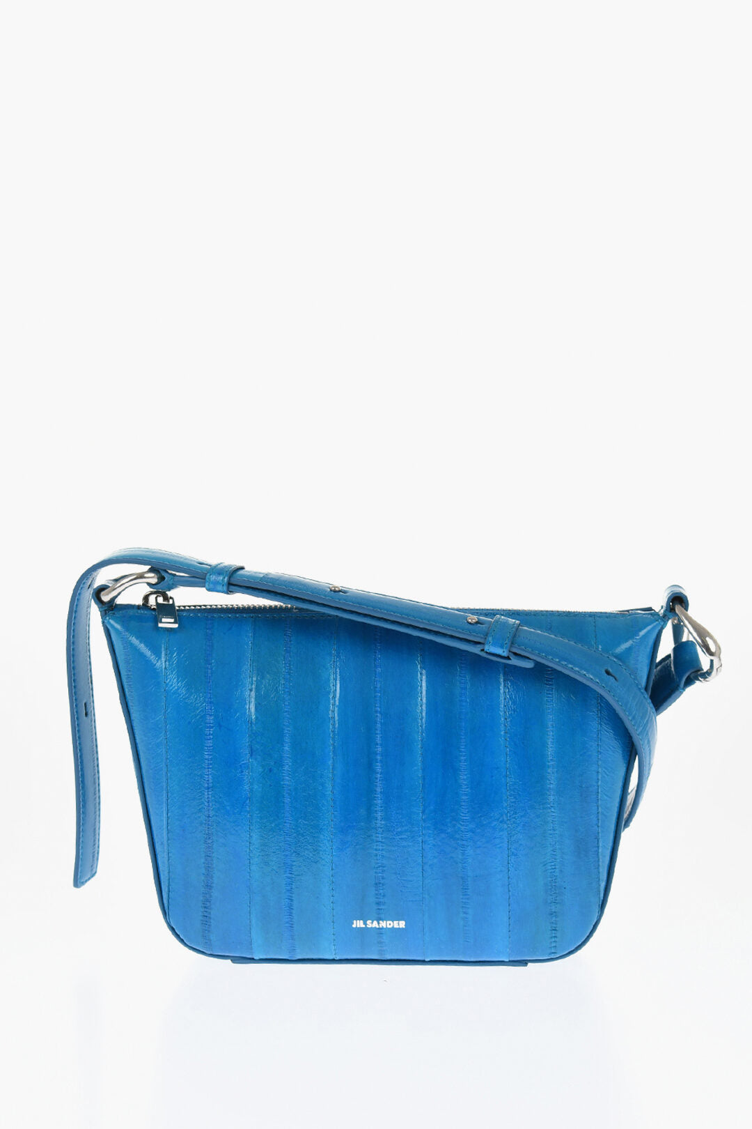

Сумка через плечо Jil Sander Eelskin с застежкой-молнией, синий