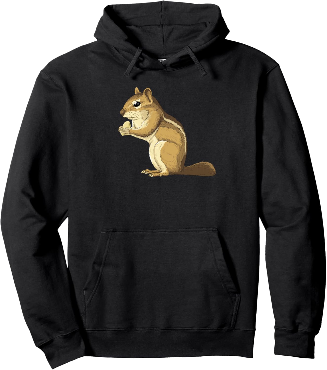 

Толстовка с изображением бурундуков и лесных животных Chipmunk Outfit, черный