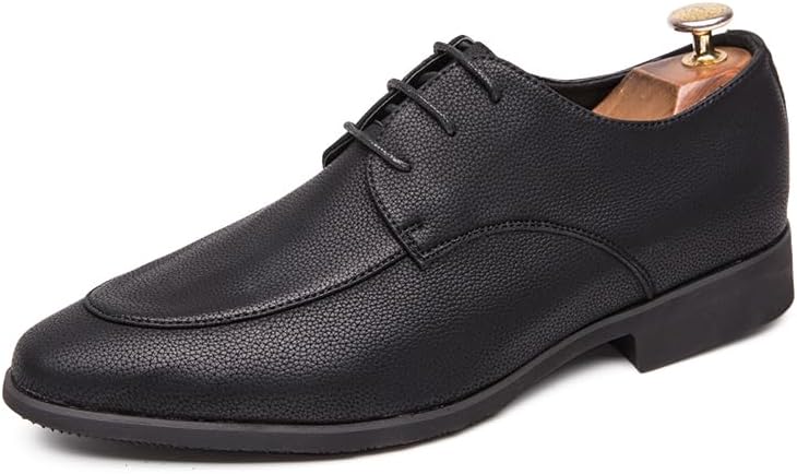 

Мужские классические туфли на шнуровке, простые, размеры 39-44, черные Sfwarmart