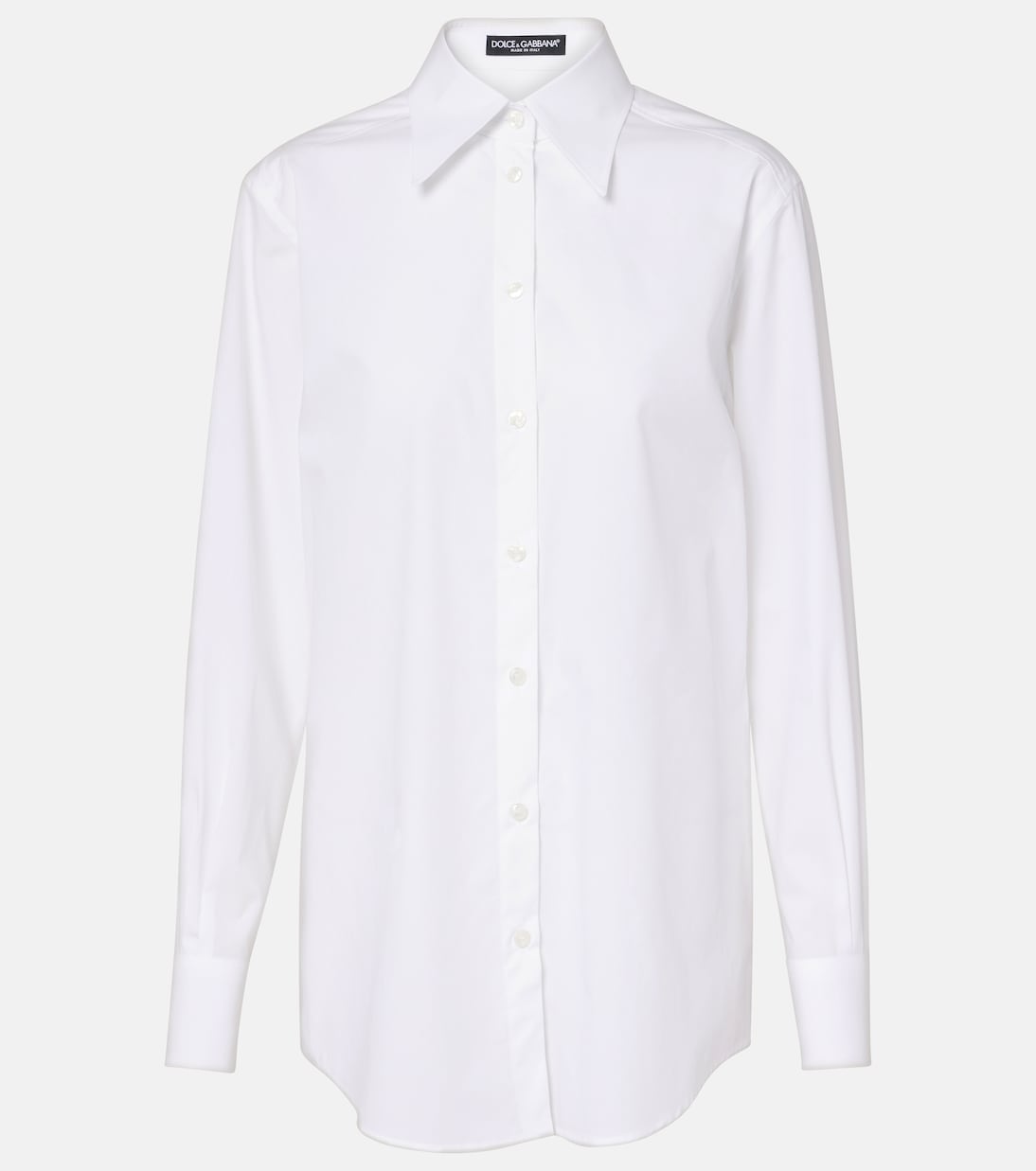 

Хлопковая рубашка Dolce&Gabbana, Optical White
