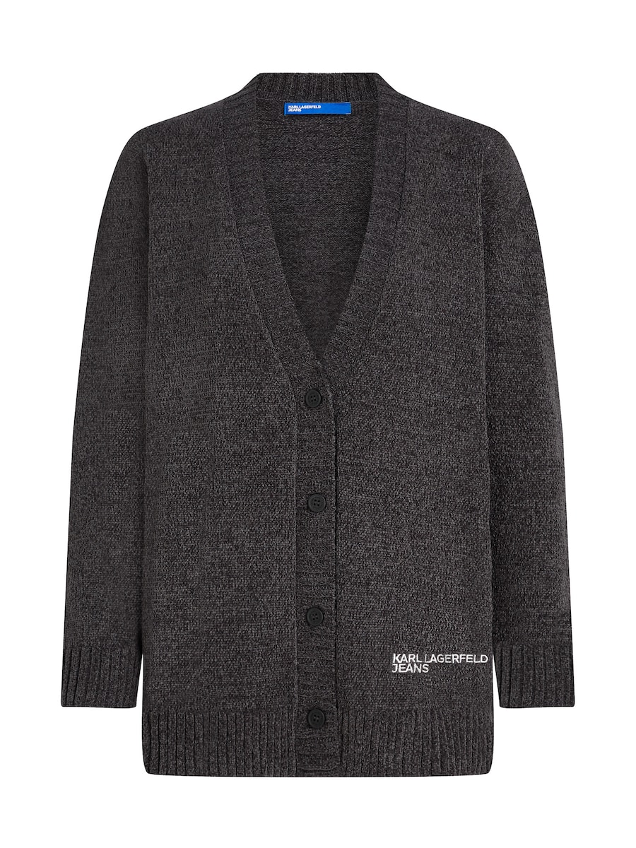 

Вязаный кардиган KARL LAGERFELD JEANS, темно-серый