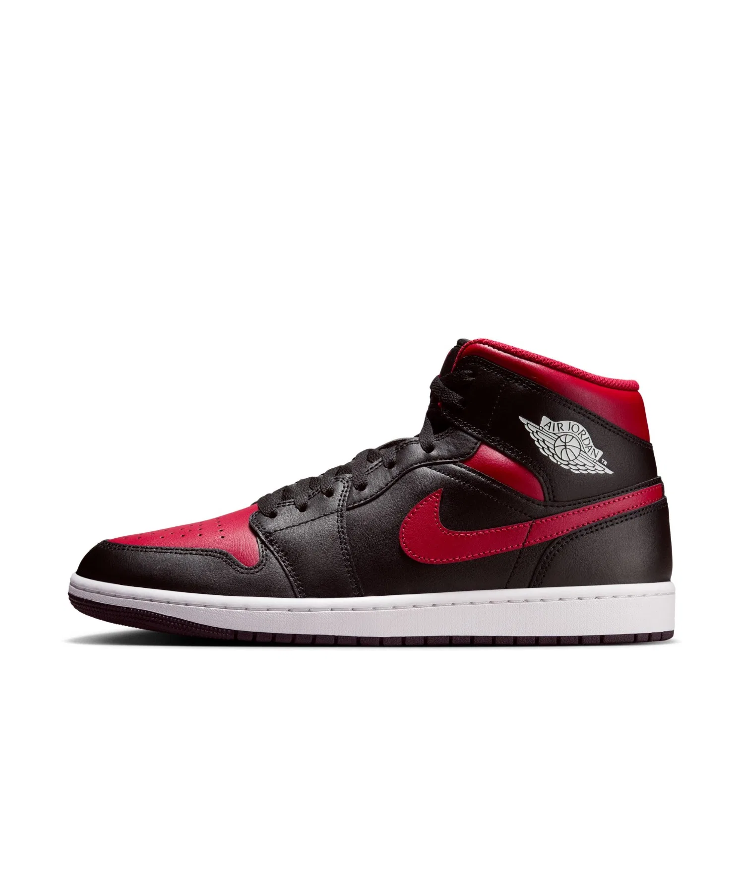 Мужские кроссовки Air Jordan 1 Mid чёрные — фото 2