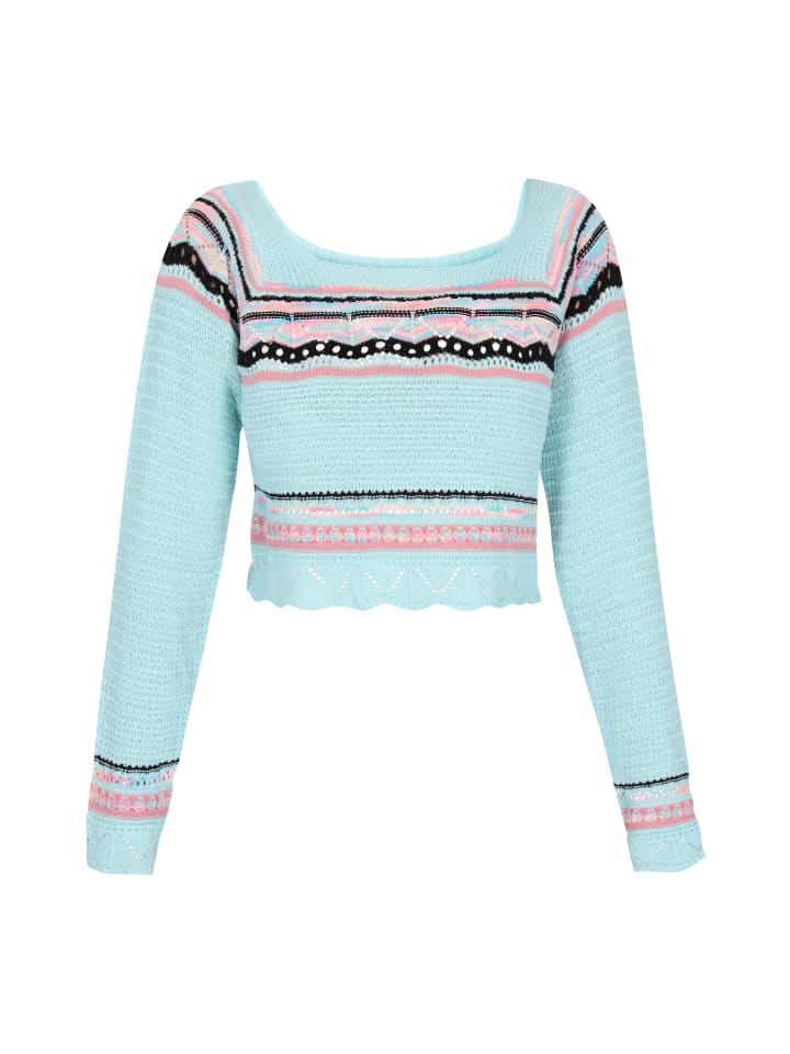 

Свитер IZIA, цвет turquoise multicolor