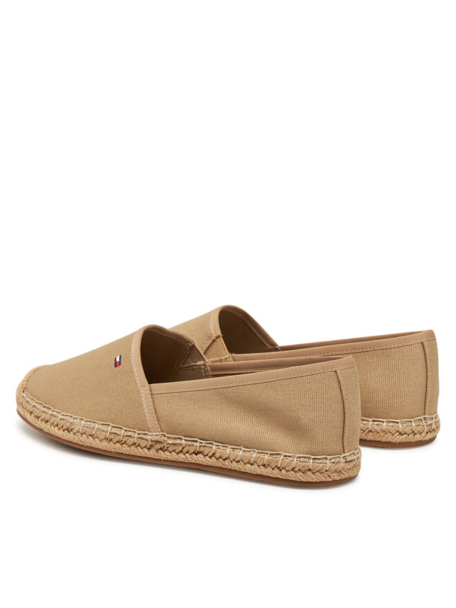 Эспадрильи Tommy Hilfiger Flag Canvas Espadrille FW0FW08541, коричневый — фото 3