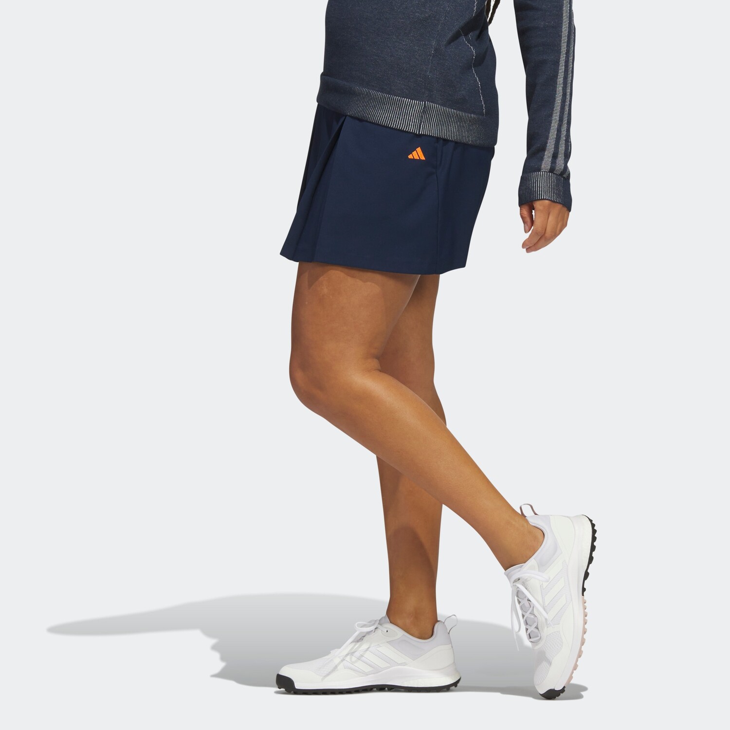 Повседневная юбка женская студенческая темно-синяя Adidas — фото 4