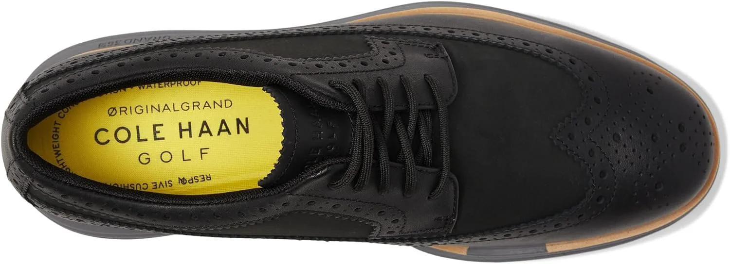 Мужские водонепроницаемые кроссовки Cole Haan Original Grand Tour для гольфа, черный — фото 2