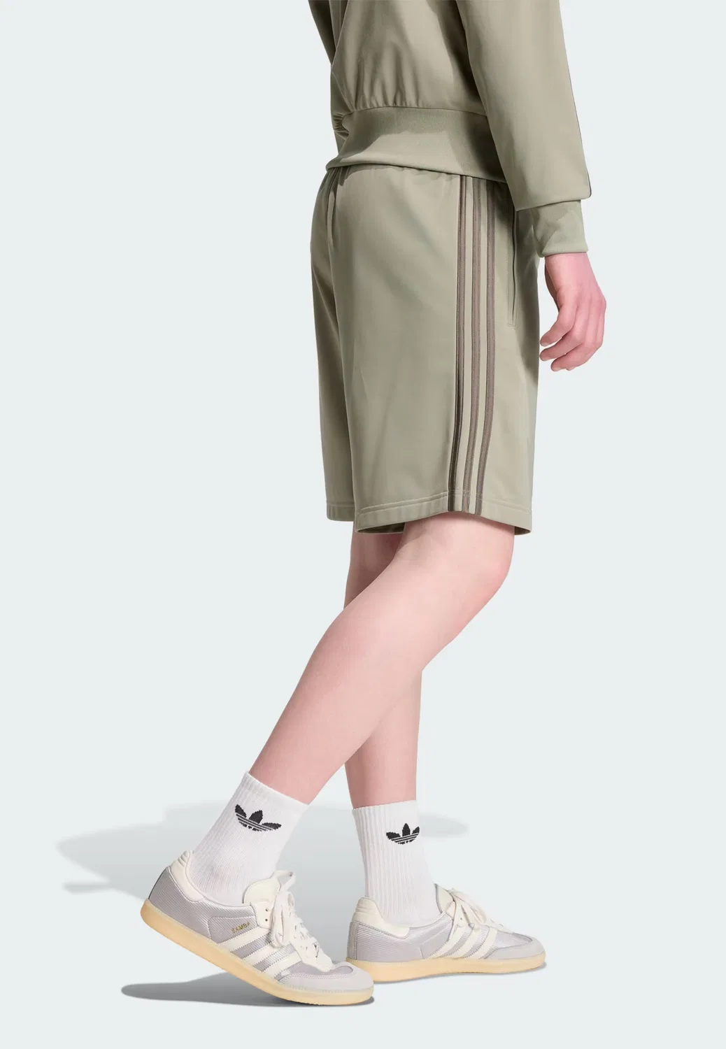 Шорты Adidas Originals Regular Pants Firebird в цвете Kitt — фото 4
