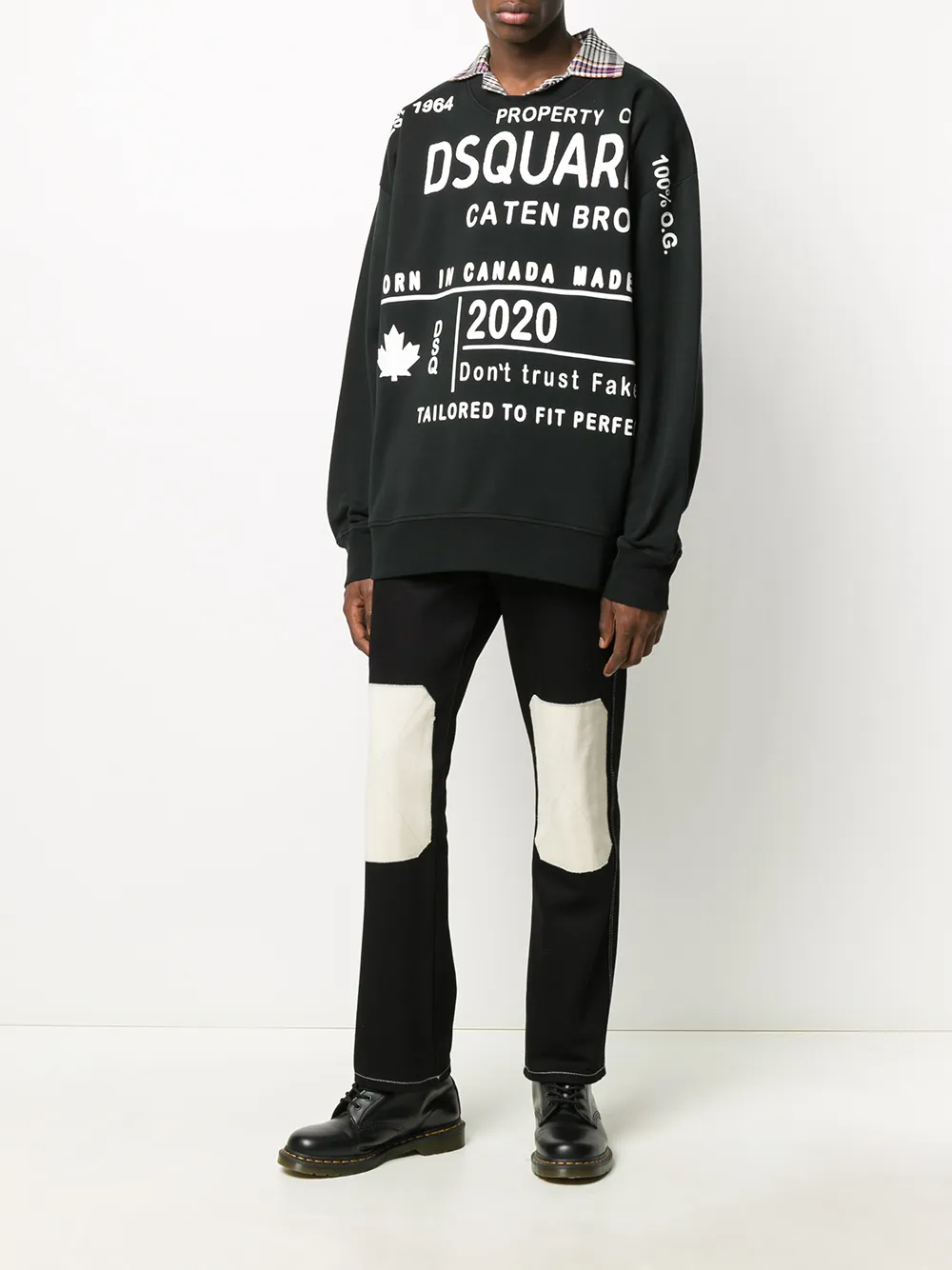 Толстовка с принтом DSQUARED2, черный — фото 2