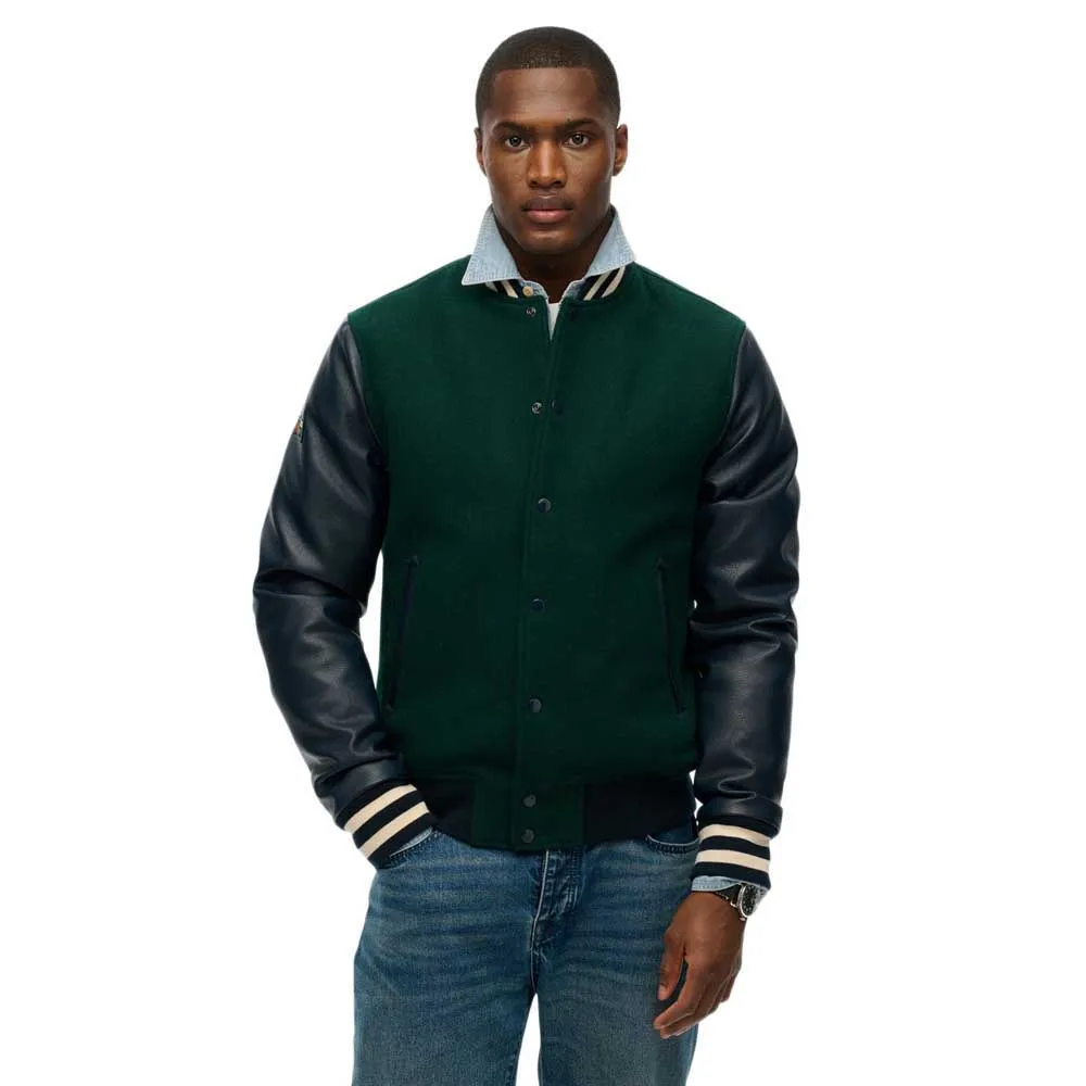 

Куртка Superdry College bomber, зеленый