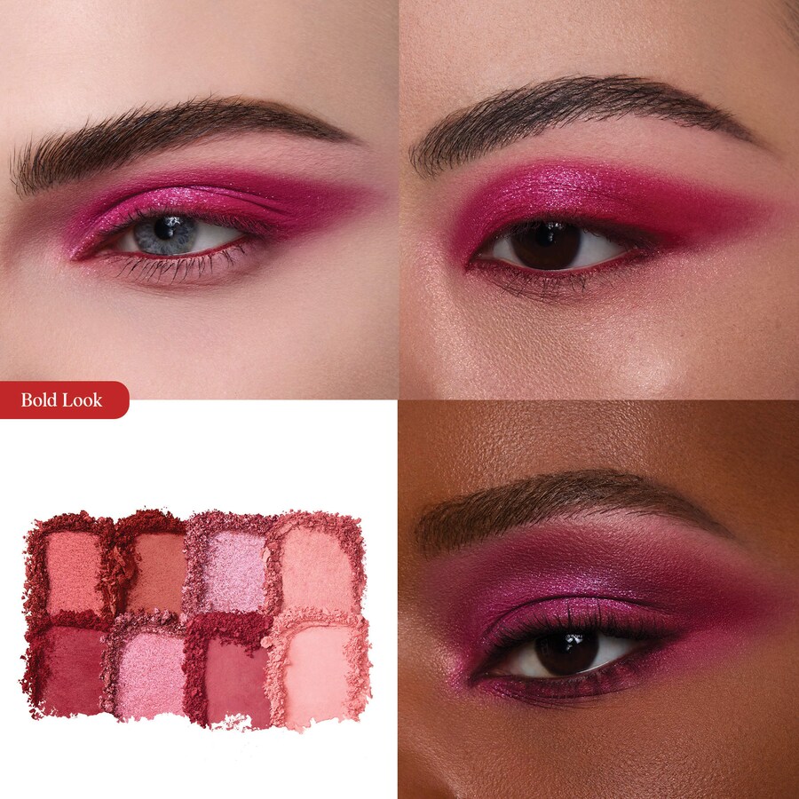 Палетка теней для век Color Story HUNG VANNGO BEAUTY, 8 x 0.06 oz/1.8 g, Rebellious Red & Pink — фото 3