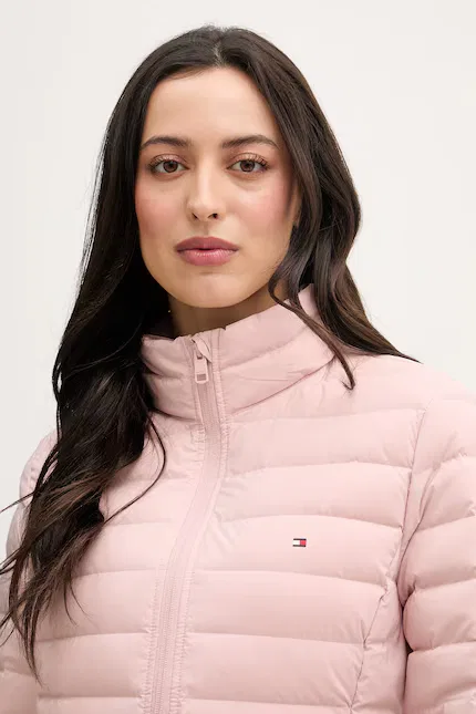 Куртка пуховая короткая стеганая Tommy Hilfiger, розовый — фото 4