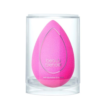 

Оригинальный спонж для макияжа BeautyBlender, не содержащий латекса, для безупречного нанесения жидкой основы-крема-пудры 1 розовый спонж, 22,7 г