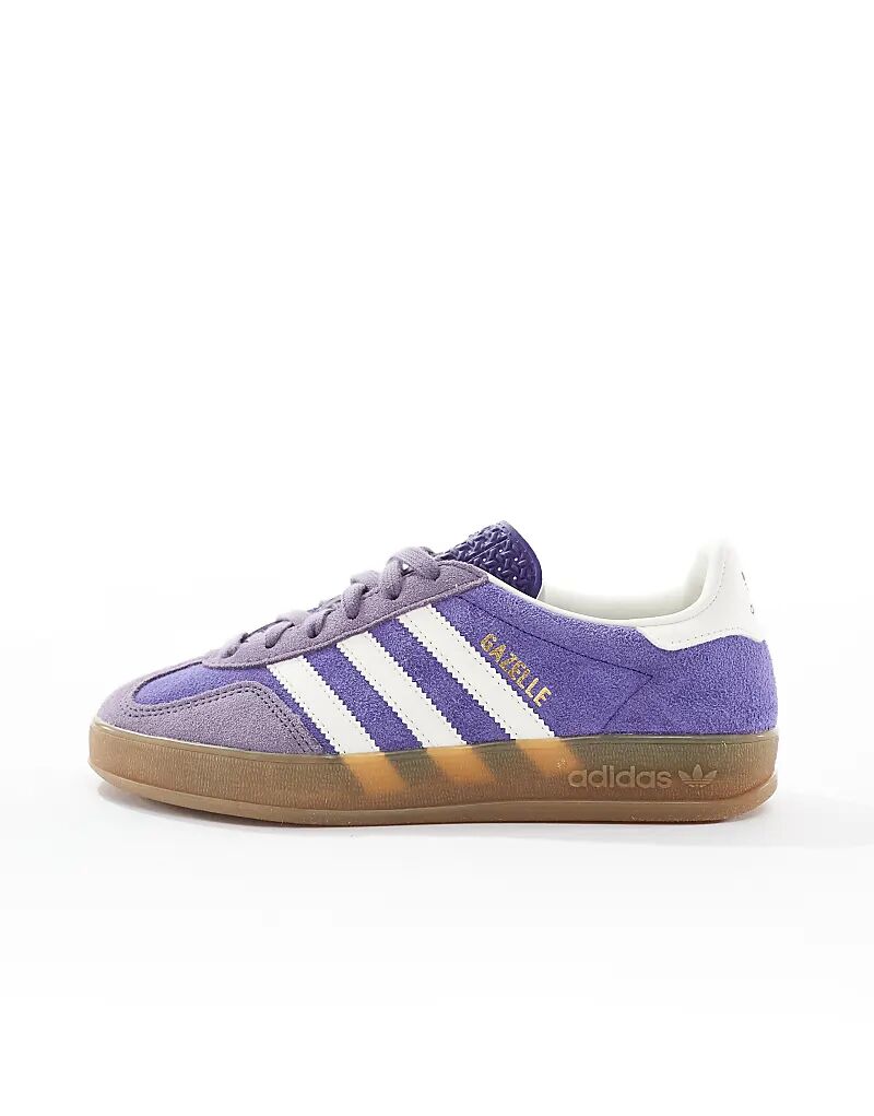 Кроссовки Gazelle Indoor фиолетового цвета adidas Originals — фото 2