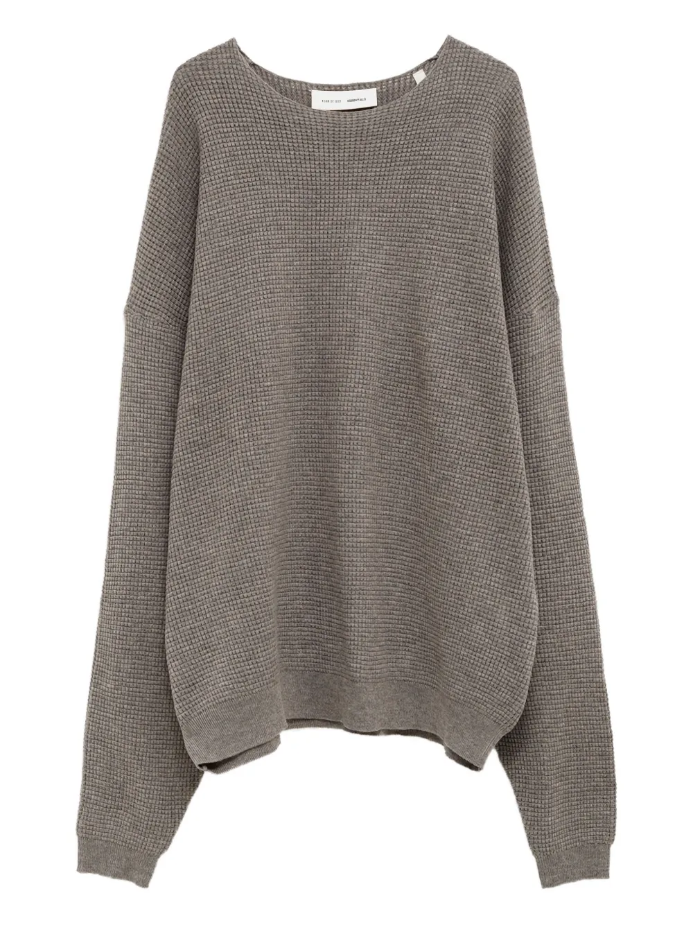 

Свитер вафельной вязки FEAR OF GOD ESSENTIALS, нейтральный