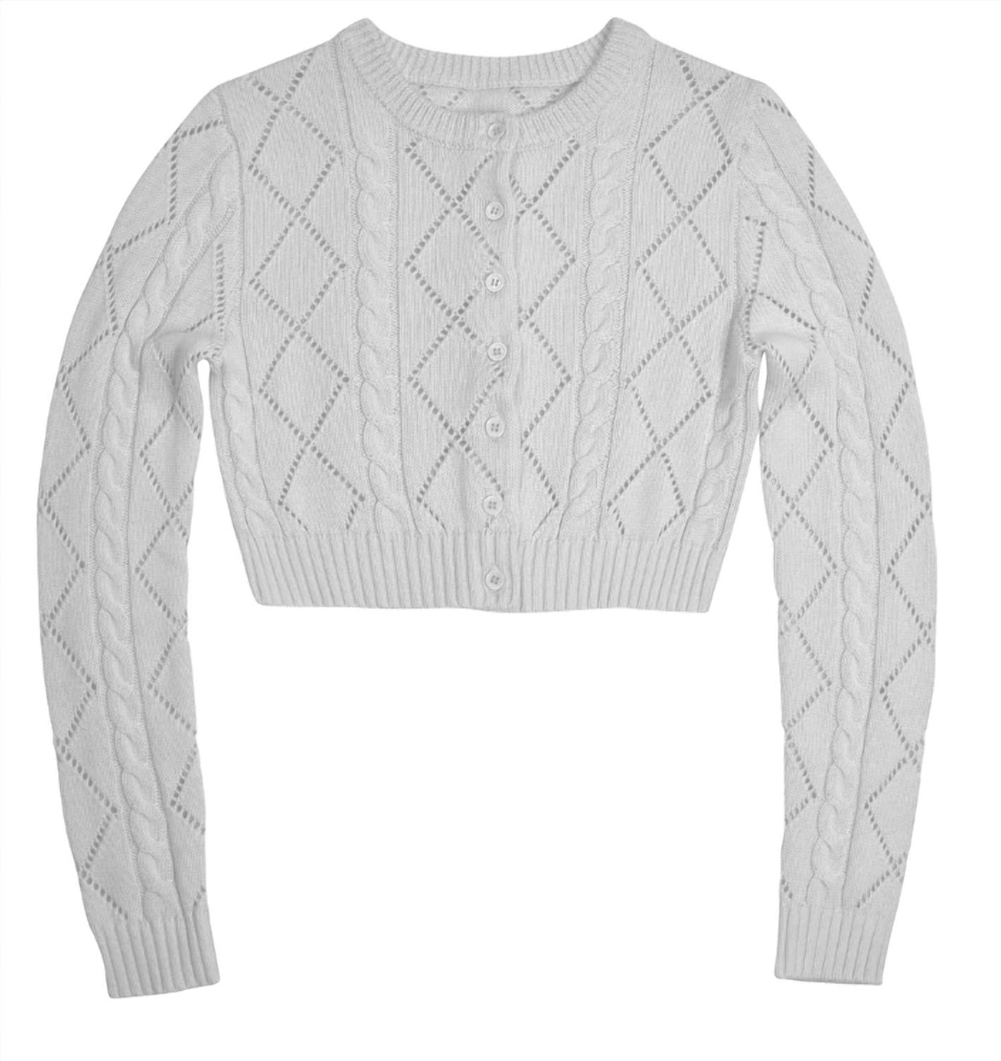 

Детский кардиган Claire для девочек в белом цвете KatieJnyc