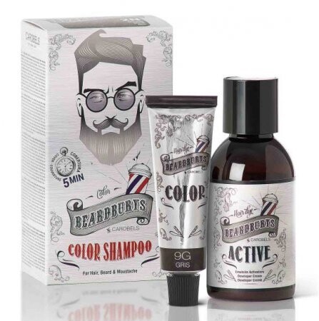 

Beardburys, Шампунь-краска 9G Grey, 9 г