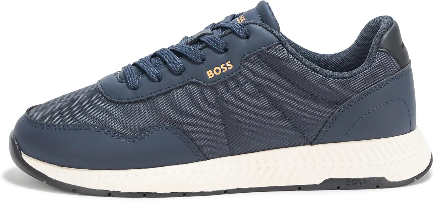 Мужские кроссовки BOSS Essential с низким профилем, темно-синий — фото 2