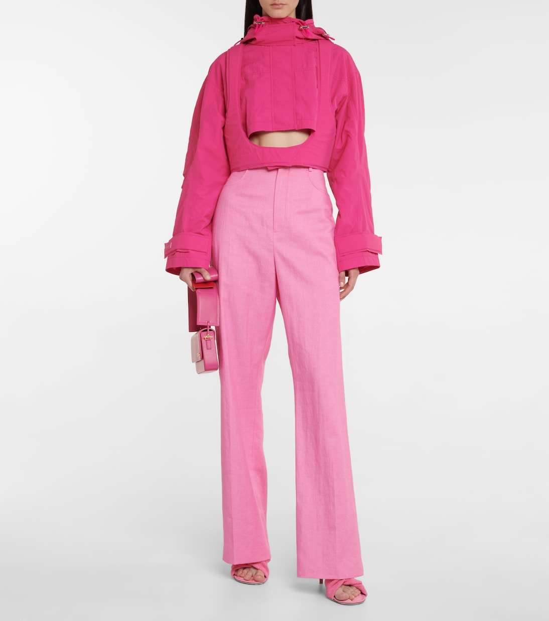 Укороченная стеганая куртка La Parka Fresa Jacquemus, розовый — фото 2