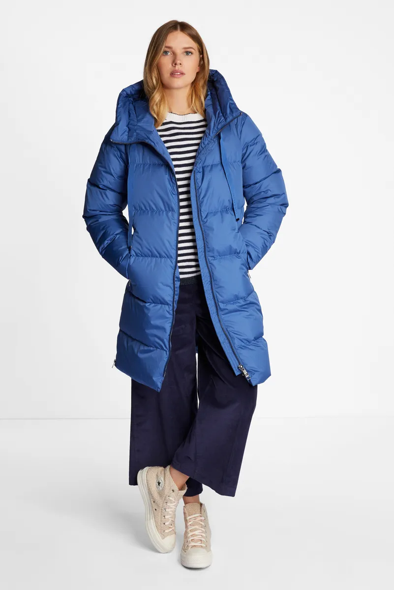 

Стеганое пальто Rich & Royal на молнии, цвет True Navy
