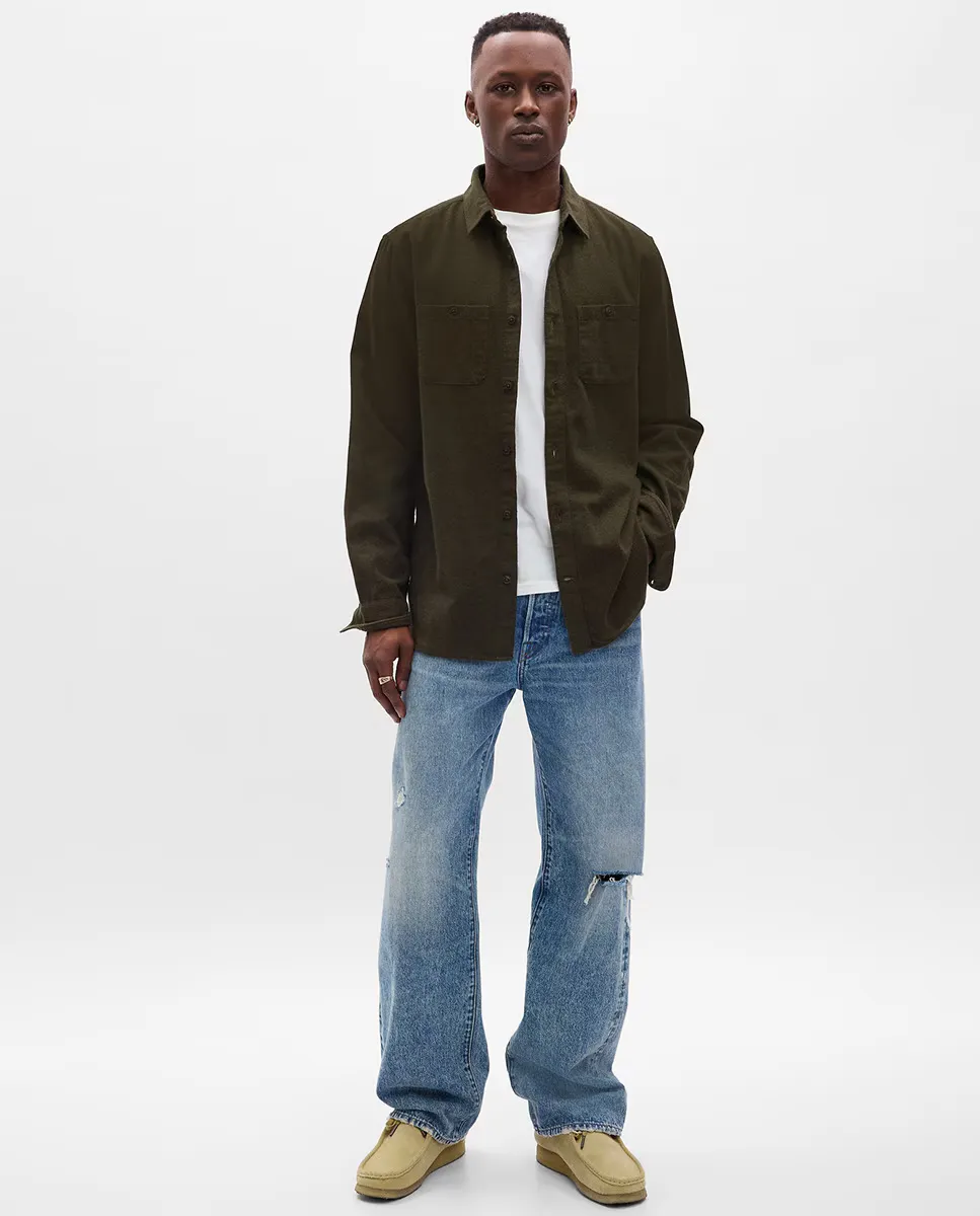 

Мужские джинсы loose fit из органического хлопка Gap, синий