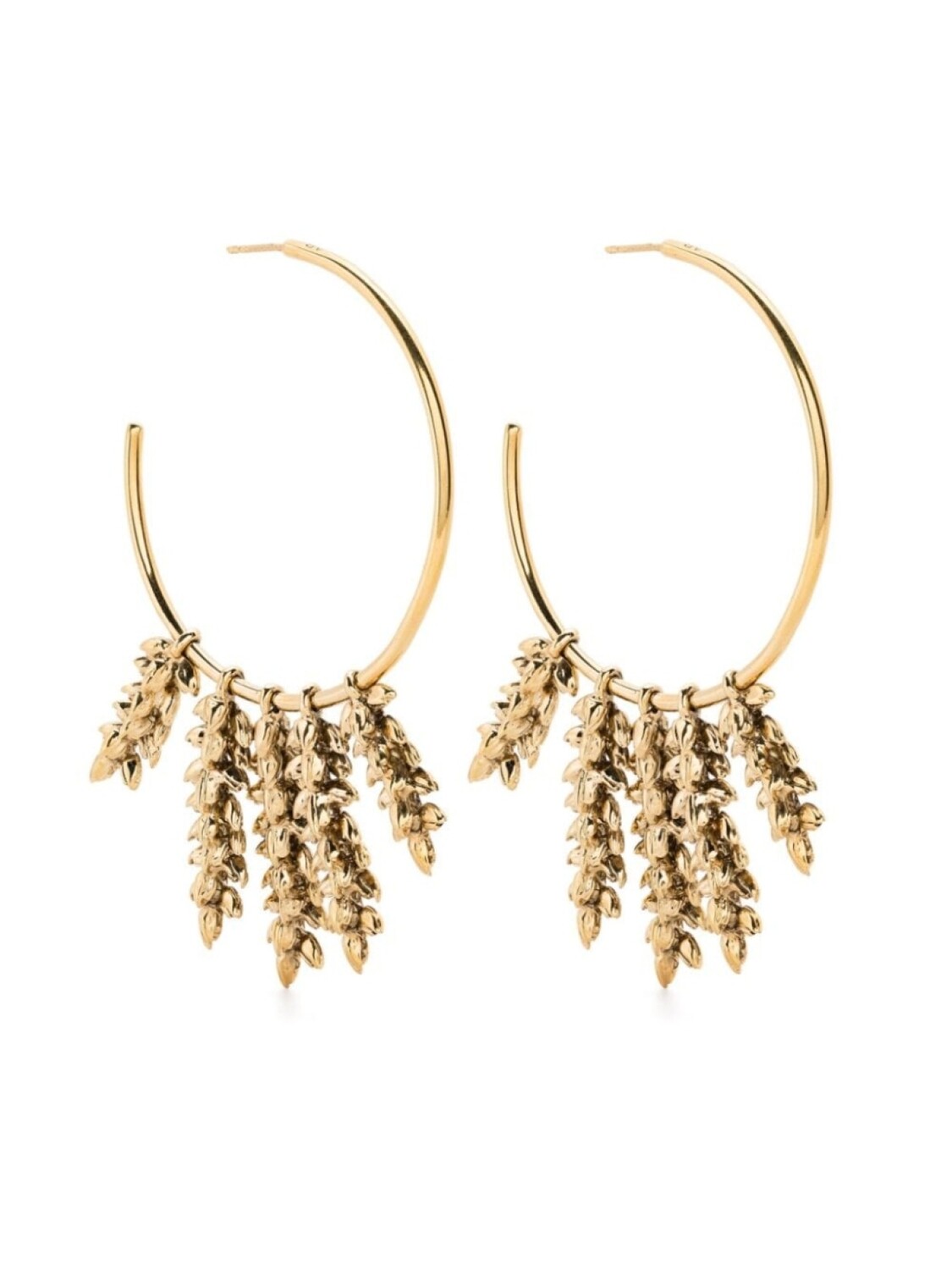 

Серьги-кольца из пшеницы Aurelie Bidermann, золотой