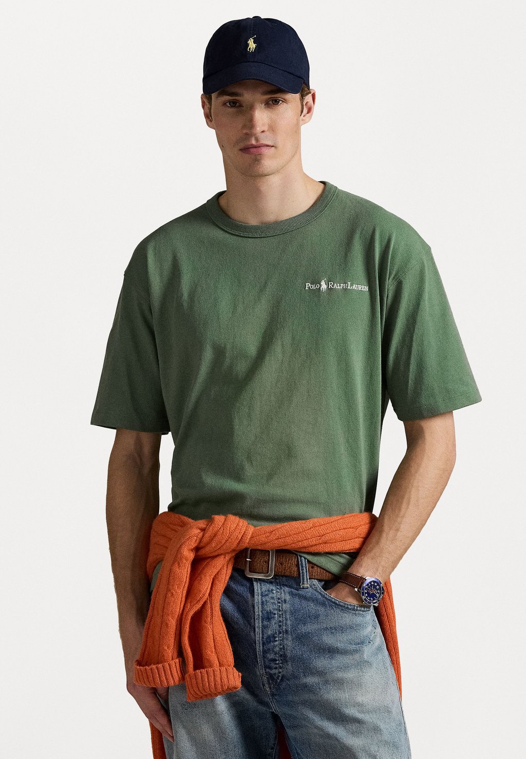 

Базовая футболка RELAXED FIT LOGO Polo Ralph Lauren, зеленый