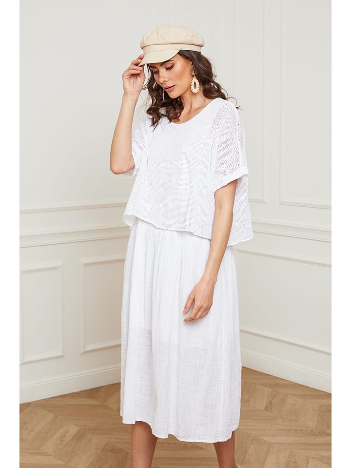 

Платье до колена Fleur de Lin, белый